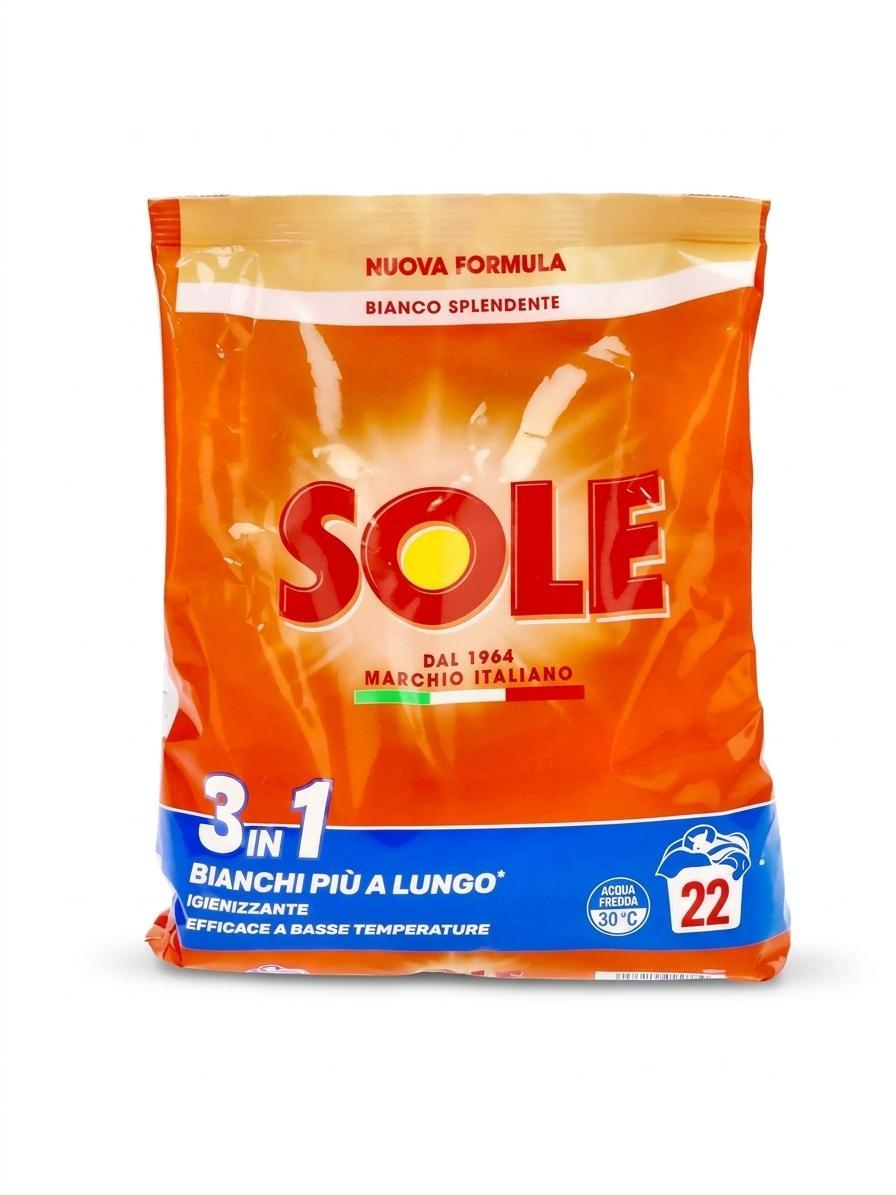 sole detersivo in polvere per lavatrice 3in1 sole 26 lavaggi - foto 1