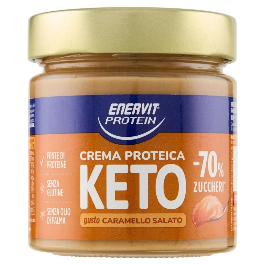 enervit crema spalmabile proteica keto al gusto caramello enervit 180 gr - foto 1